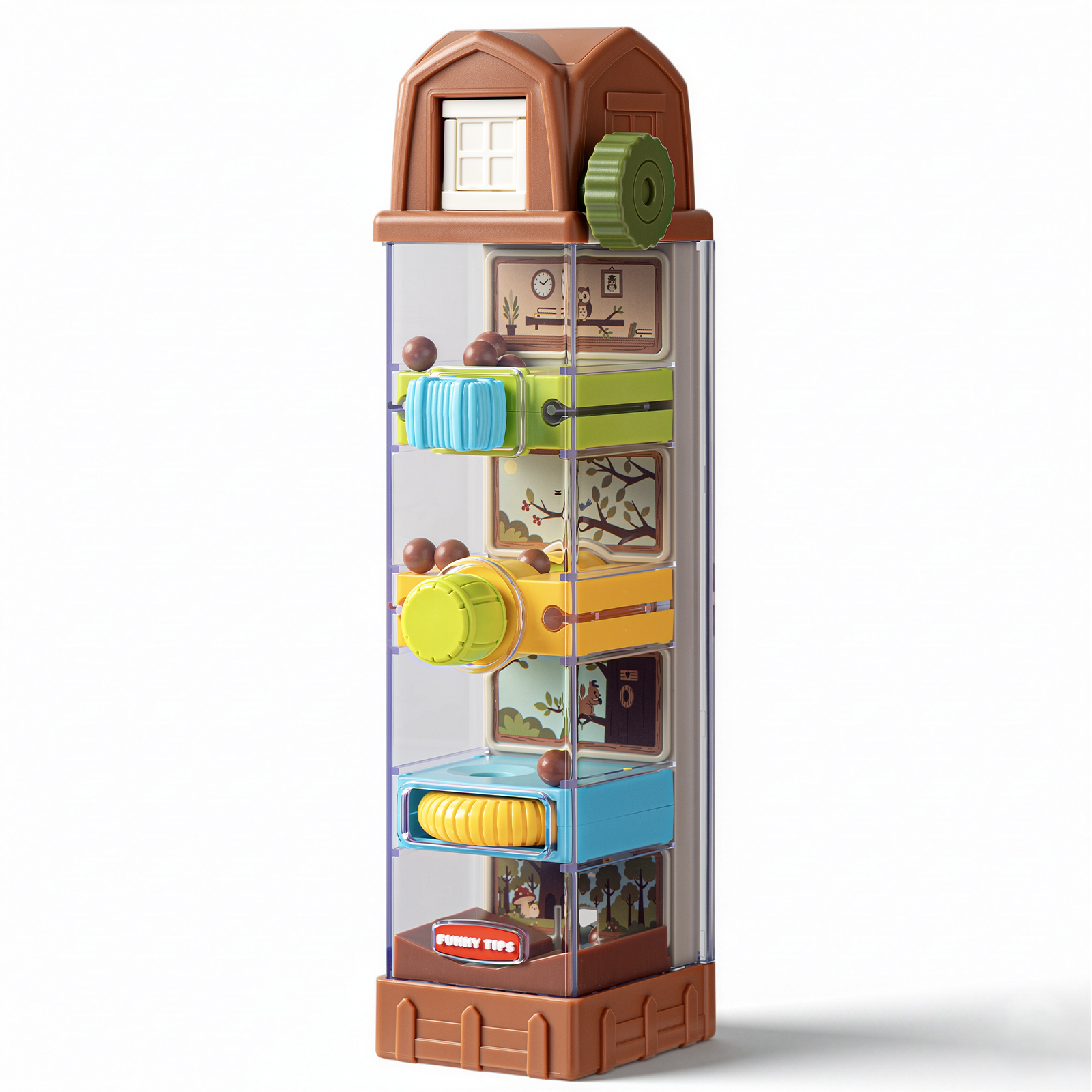 Montessori Toys for 2 3 4 5 6 7 Year Old, Ball Drop Toys for Toddlers 3-5, Activity Cube Educational Learning Toy 5 Fine Motor Activities, Busy Board Sensory Travel Birthday Boys Girls - Image 2