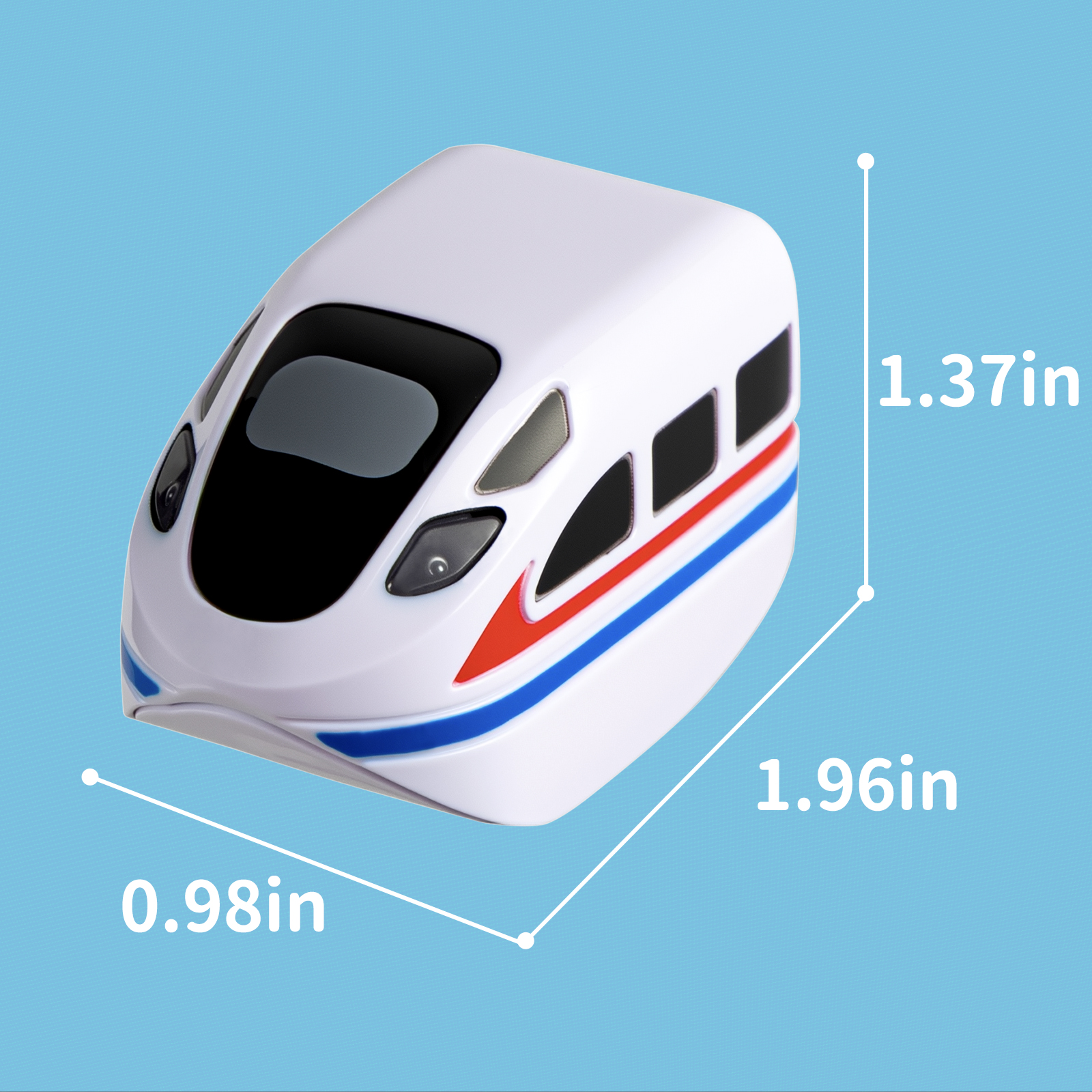 KlickRail 2-Pack Replacement Electric Train Cars, USB Rechargeable Add-On for KlickRail Electric Train Set Tracks, Cannot Operate Alone, Tracks & Cable Not Included, DO NOT FIT with Magnetic Track - Image 3
