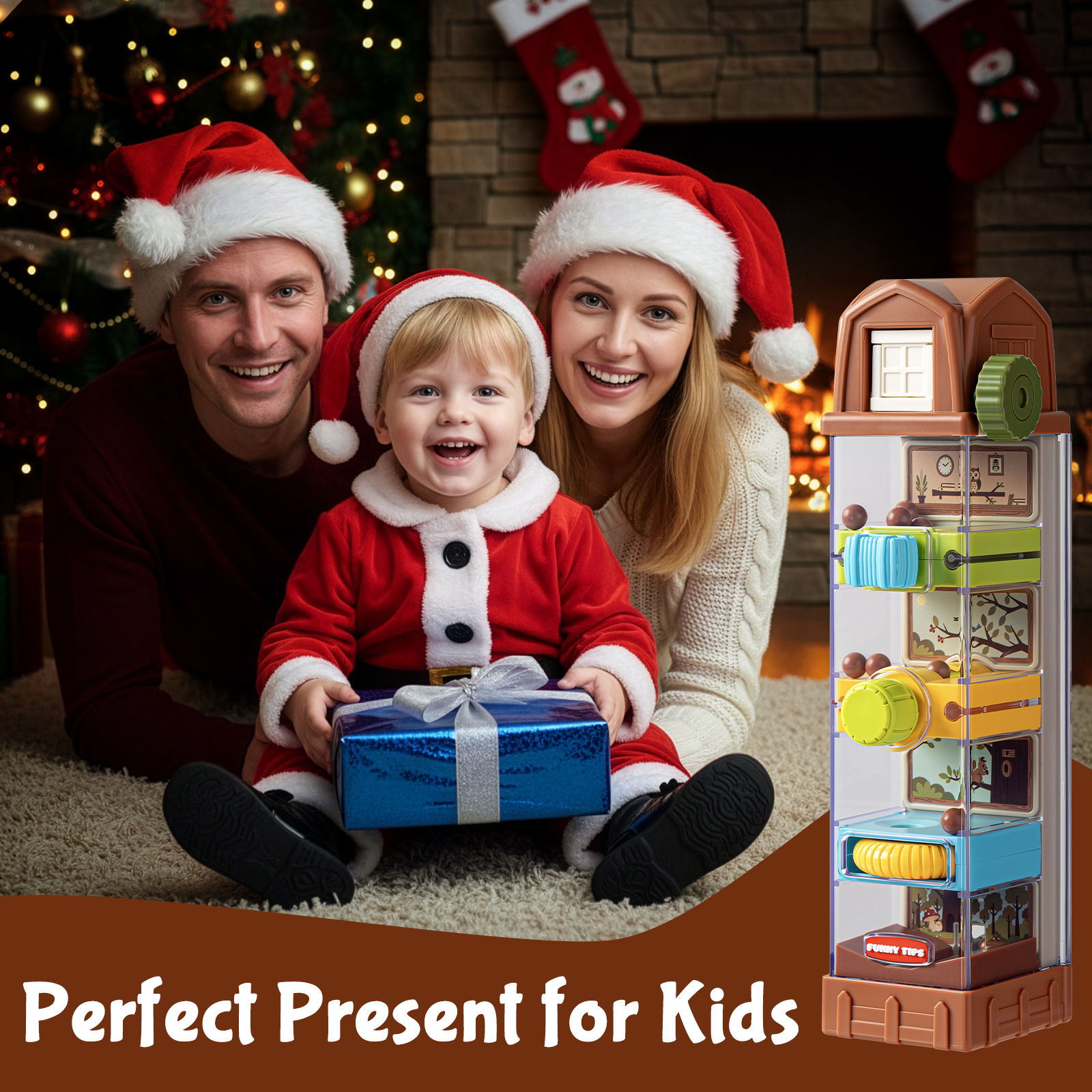 Montessori Toys for 2 3 4 5 6 7 Year Old, Ball Drop Toys for Toddlers 3-5, Activity Cube Educational Learning Toy 5 Fine Motor Activities, Busy Board Sensory Travel Birthday Boys Girls - Image 10