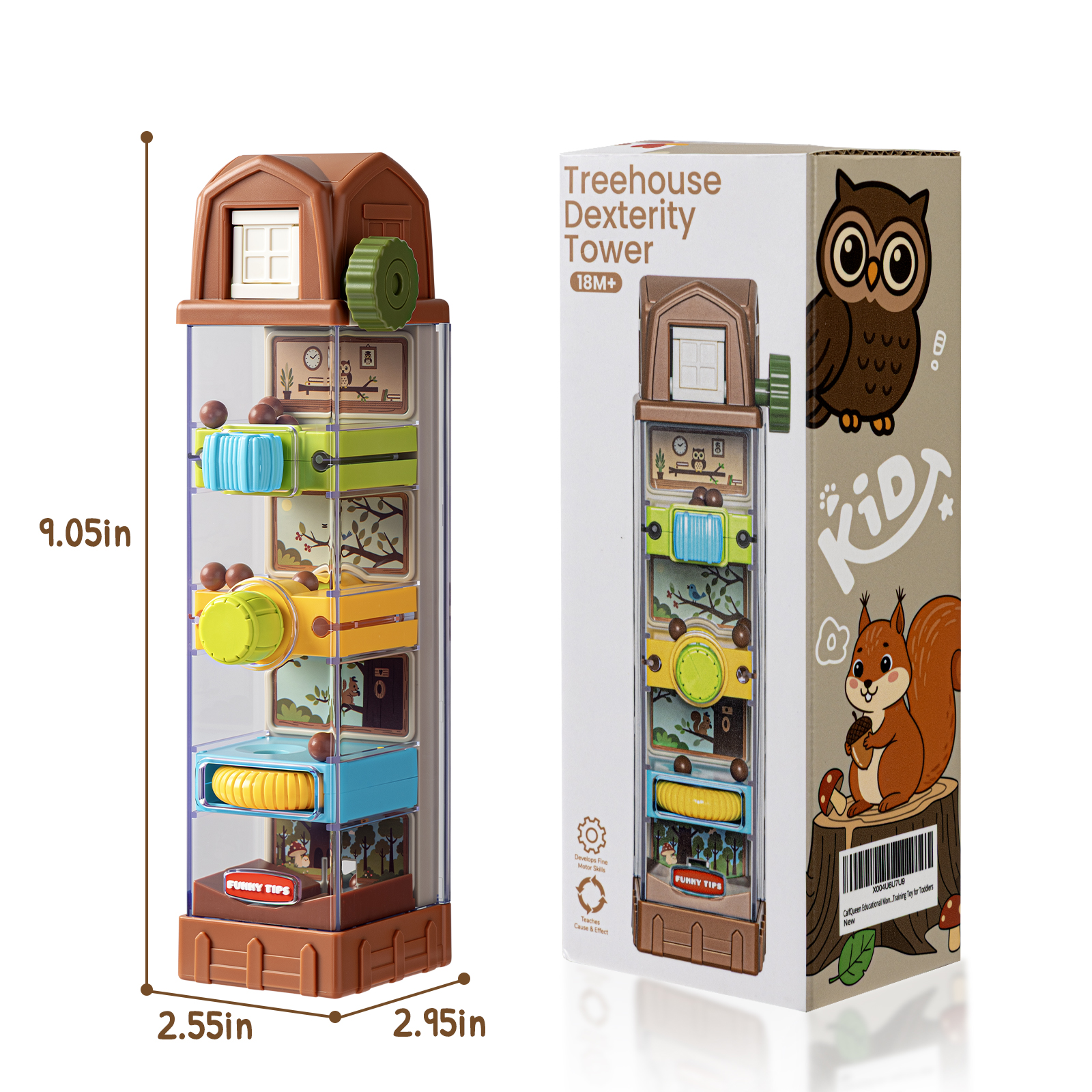 Montessori Toys for 2 3 4 5 6 7 Year Old, Ball Drop Toys for Toddlers 3-5, Activity Cube Educational Learning Toy 5 Fine Motor Activities, Busy Board Sensory Travel Birthday Boys Girls - Image 11